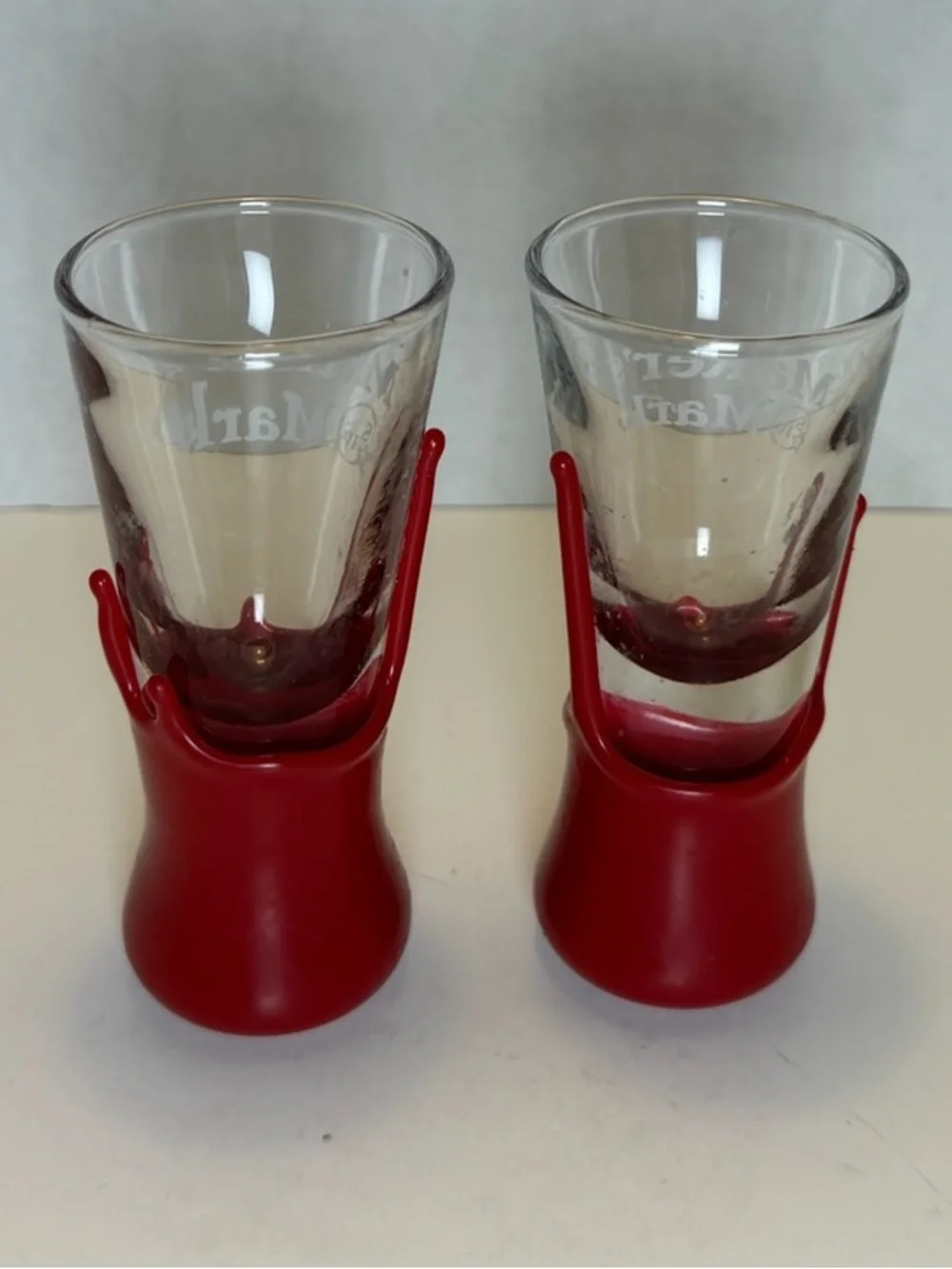 Maker’s Mark Red Wax Dipped Shot Glasses - Set of Two